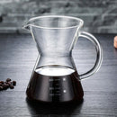 400Ml Pour Over Coffee Maker Drip Thicken Glass Container Hand Percolators
