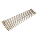 10PCS Stainless Steel Wire Keychain Cable Key Ring for Outdoor Hiking A