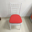 4Pcs Square Round Stretch Dining Wedding Chair Seat Cover for 35-50cm Red