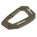 Heavy Duty Plastic Carabiner Clip Snap Hook Spring Loaded Carabina  Gray