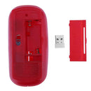 2.4GHz 1,000DPI Ultra-thin 3-Button Wireless Photoelectric Mouse (Red)