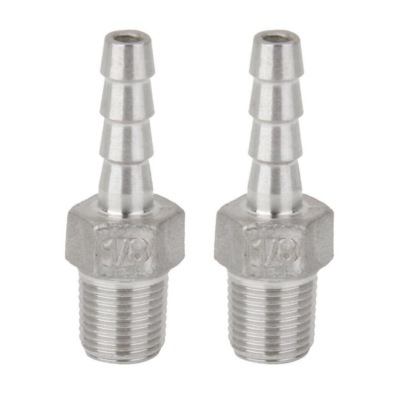 2Pcs 1/8inch Male Thread Pipe Fitting 6mm Barb Hose Tail Connector NPT, High
