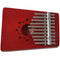 10 Keys Birch Finger Thumb Piano Mbira Music Story Telling Instrument (Red)