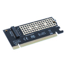 M.2 NVMe SSD NGFF TO PCI-e 3.0 X16 adapter M-Key interface card Full speed