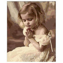 Diy Oil Painting by NumbersÃ¯Â¼Å’Paint Number Kits-Pray Girl 16*20 inches-PBN Ki W9D3
