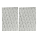 2 Pieces EVA Traction Pads Surf Deck Grip for Surfboard / Kiteboard Grey