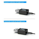 USB Bluetooth 5.0 Wireless Audio Music Stereo Adapter Dongle Receiver for PC TV