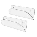 2x Clear Longboard Skateboard Wall Hanging Acrylic Rack Stand Storage Shelf