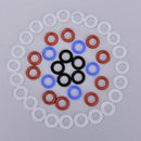 100pcs Silicone Rubber O-Ring Switch Dampeners For Keyboard Dampers transpare %a