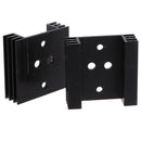 2Pcs 45x45x14mm TO3 Transistor Heat Sinks TO-3 Black Amuminu JR