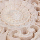 Woodcarving Furniture Decoration Solid Wood Door Round Applique Flower Him