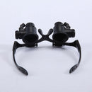 20X LED Surgical Loupes Medical Binocular Glasses Dental Magnifier 6Lens adw