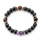Elastic Hematite Bracelet Colorful Charm Men Women Health Care Accessory