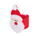 4pcs Christmas Santa Claus Napkin Rings Serviette Holder Xmas Decoration