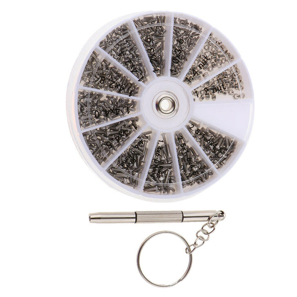 Eyeglass Repair Kit, 600Pcs Sunglasses Watch Tiny Screws Assortment Stainless