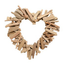 Modern Heart-shaped Driftwood Hanging Ornament Decoration Wall Decor DIY Crafts