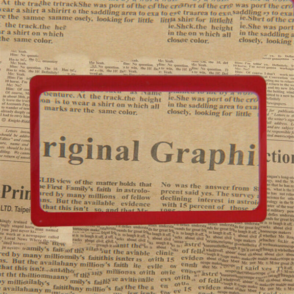 1pcs Credit Card Size 3*Magnifier Reading Magnifying Glass Pocket Magnifier