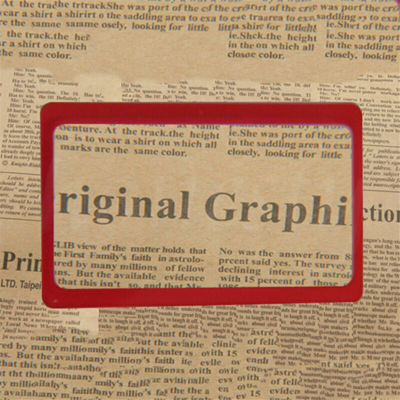 1pcs Credit Card Size 3*Magnifier Reading Magnifying Glass Pocket Magnifier