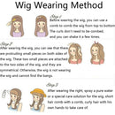 Short Hair Curly Black Wig With Ladies Synthetic Hair Wig Girl Natural Heat Y9X2