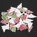 50pcs Christmas Tree 2 Holes Wooden Buttons for Sewing Crafting Z4E6