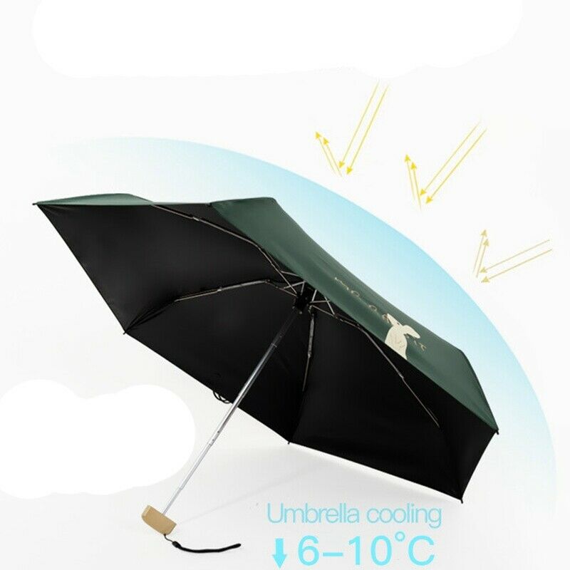 Practical Anti-Uv Lady Women Flouncing Princess Dome Parasol Sun/Rain Folda T8T6