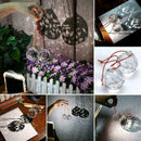 50MM FENG SHUI HANGING CRYSTAL BALL Sphere Prism Rainbow SuncatcherPendant T5E7