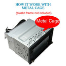 Universal Car Stereo Double 2Din Fitting Cage Mounting Kit Radio Headunit Plate