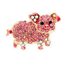 Women's Fashion Natural Animal lovely Alloy Rhinestone Brooch Pins For Wome B9S9
