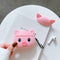 Cute Pink Pig Pattern Protective Cover Shockproof Silicone Case for Airpods 1/2