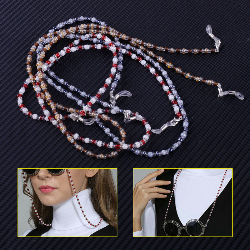 3PCS Glasses Chain Beaded Cord Lanyard Holder Rope String Spectacles Sunglasses