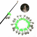 10Pcs Fishing bite alarms fishing rod stalk bells clamp tip fishing tackle M&E