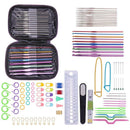 22pcs Crochet Hooks Yarn Crochet Needles Stitches Weave Knitted Craft Kit