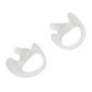 One Pair White Medium Earmold Earbud  for Walkie Talkie Two-Way Radio Audio