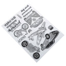 bus car transparent clear silicone stamp for diy scrapbooking photo decoratio lj