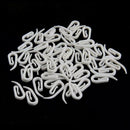 100pcs Practical Curtain Hanging Hooks Curtains Tape Gliders Curtain Hook