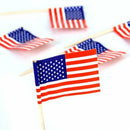 Americans Flags 50pcs Cake Decoration Rods for Cupcake. R1J3