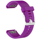 Replacement Silicon Wristband Strap & Clasp For Garmin Fenix 5s Watch Purple