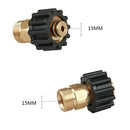 2pcs Garden Hose Quick Connector M22M x M22F Quick Connector Coupler