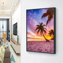 DIY Full Drill Diamond Painting Landscape Rhinestone Mosaic (B3282 Beach 4)