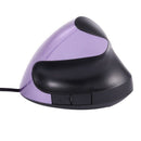 Ergonomic Design Vertical Optical Mouse USB Mouse Wrist Pain Healing Purple