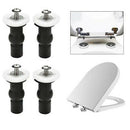2pc Toilet Seat Top Fix Screws Fixings Universal Expanding Rubber Screw Fitting@