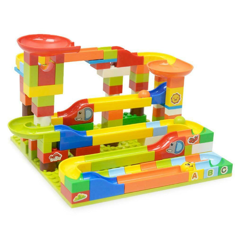 Funny DIY Creative Slide Track Assembled Large Particles Building Blocks