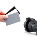5'' x 7'' 18% Gray Card for Digital and Film Photography w/ Premium Lanyard