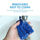 Microfiber Car A/C Air Vent Cleaning Brush Home Window Blind Cleaner (Blue)