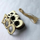 10pcs Wooden Halloween BOO Pendant Small Hangings Pendants Props for DIY Pa