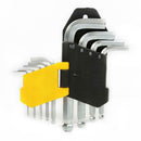 9pcs/set Inner Hex Allen Wrench Set Cr-V Ball Head Spanner Repair Tool Kit