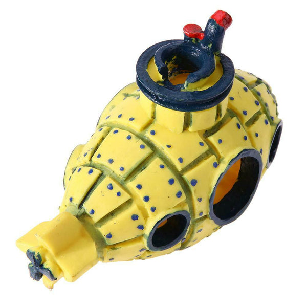 Aquarium Submarine Simulation Wreck Ornament Fish Tank Decoration #gib
