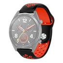 Soft Silicone Sport Replacement Wristband for Huami/Ticwatch (Black Red) A