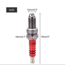3pcs D8TC 3 Electrode Spark Plug, Racing Spark Plug with 3 Electrode for CG W9K9