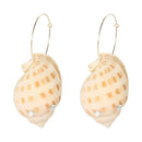Rhinestone Conch Dangle Ear Hoop Women Drop Earrings Beach Jewelry Gift A